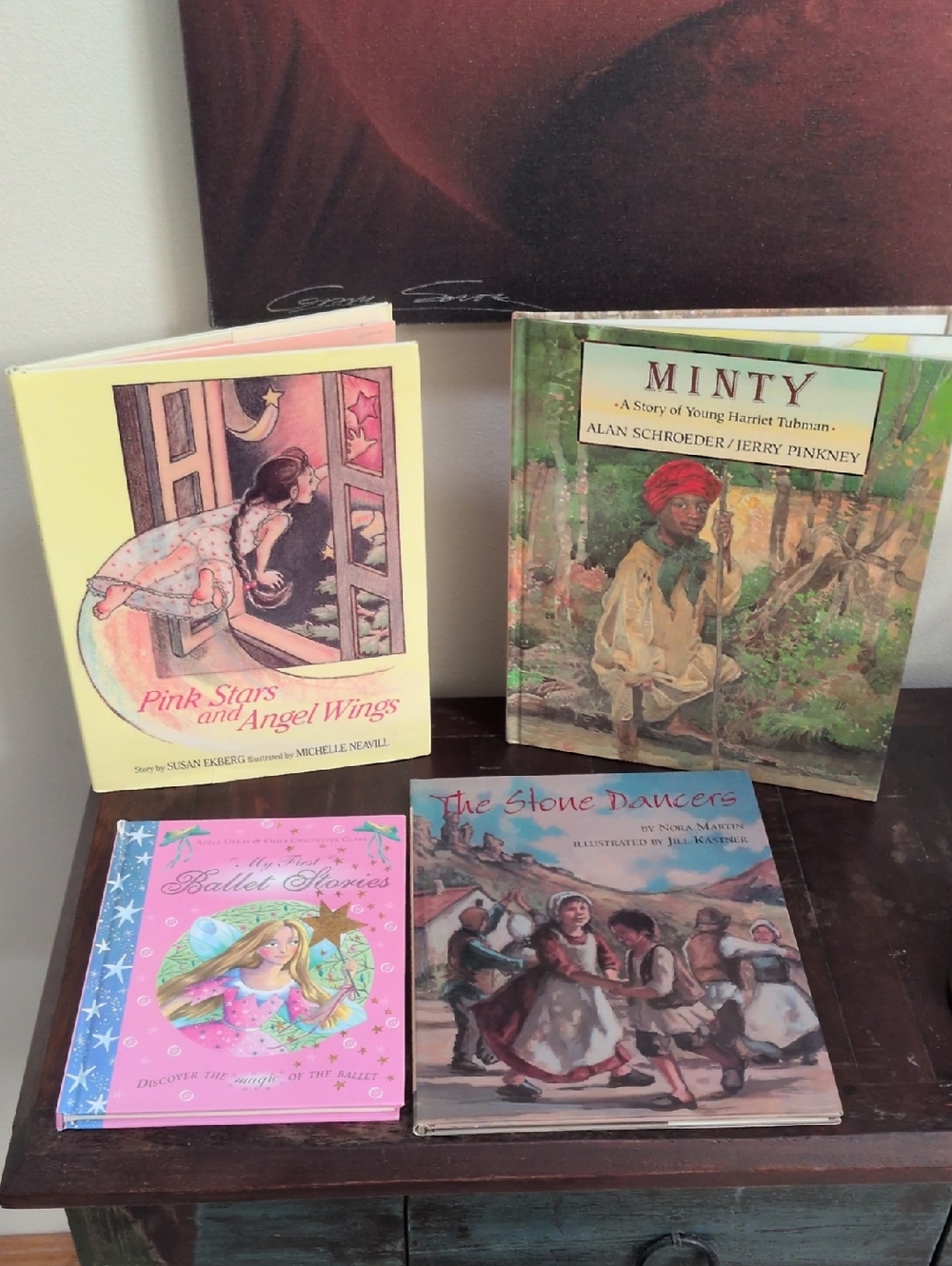 Vintage Children's Literature Lot of 4 Hardback Fiction Books Misc. Titles